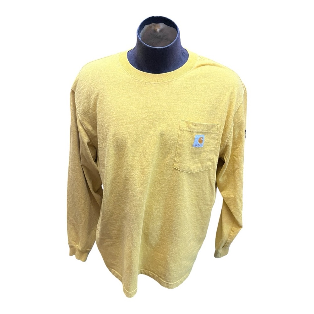 Carhartt Long Sleeve yellow shirt with pocket